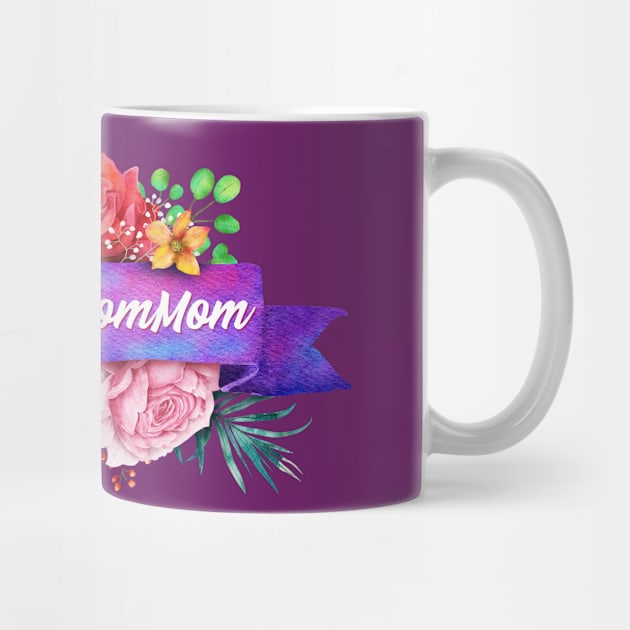 Blessed MomMom Design with Watercolor Roses by g14u